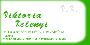 viktoria kelenyi business card